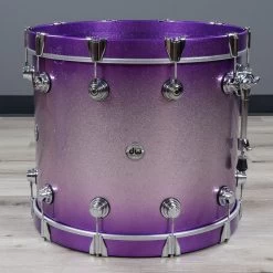 DW Drum Workshop Collectors Series 4-Piece Drum Kit Shell Pack, Lacquer Specialty Lavender Glitz -Musical Instrument Store bu dw cs 4p lavgltz 2