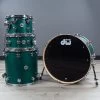 DW Drum Workshop Collector's Series 4-Piece Drum Kit W/ Snare, Satin Oil Teal -Musical Instrument Store bu dw cs 4p satoilteal 1
