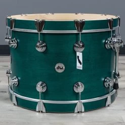 DW Drum Workshop Collector's Series 4-Piece Drum Kit W/ Snare, Satin Oil Teal 10 DW Drum Workshop Collector's Series 4-Piece Drum Kit W/ Snare, Satin Oil Teal -Musical Instrument Store bu dw cs 4p satoilteal 2