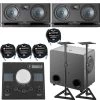 Focal Alpha Twin Evo Dual 6.5" Powered Studio Monitors (Pair) W/ Subwoofer, Stands & Accessories -Musical Instrument Store bu focal alpha twin evo sub one ossp mck bkp 4mc10 1