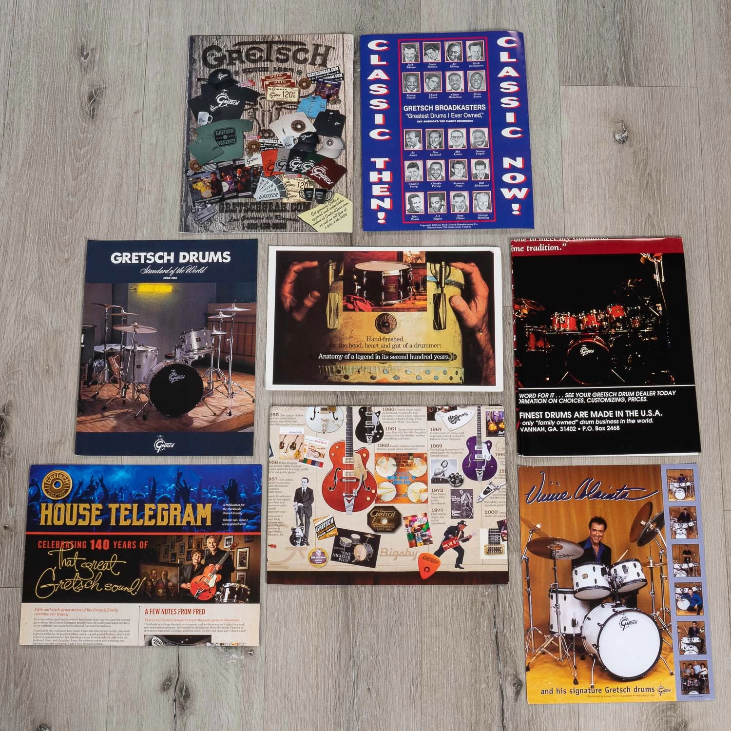 Gretsch Drums USA Broadkaster Series 3-Piece Drum Kit Shell Pack, Satin Cadillac Green 8 Gretsch Drums USA Broadkaster Series 3-Piece Drum Kit Shell Pack, Satin Cadillac Green - Image 6