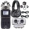 Zoom H5 Recorder W/ EXH6 XLR/TRS Input Capsule Accessory Pack Headphones Cables