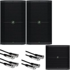 Mackie Thump212 12-Inch 1400-Watt Powered Speaker Pair W/ 18" Subwoofer & Cables