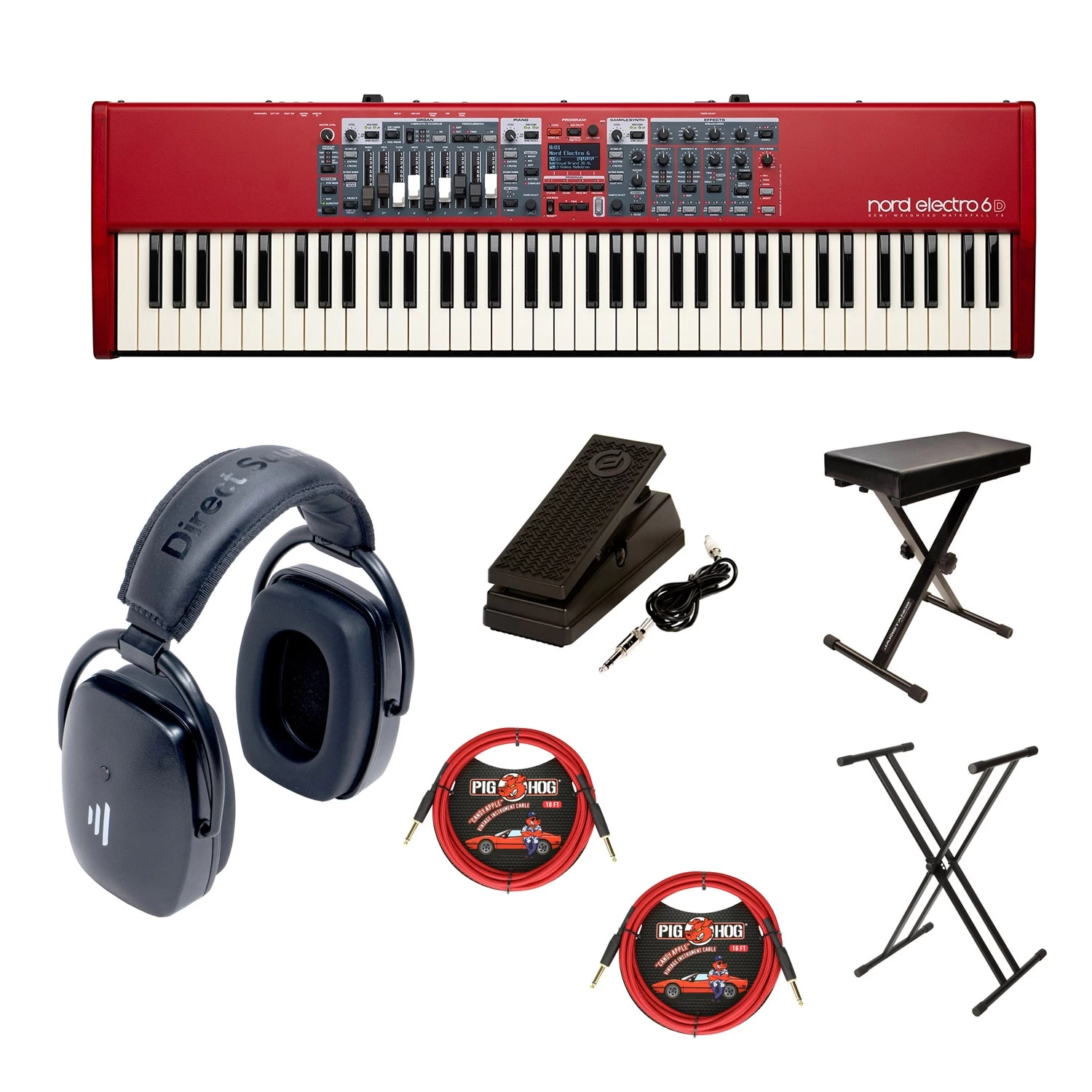 Nord Electro 6D 73 73-Key Piano And Organ Sound Keyboard W/ Direct Sound Headphones 3 Nord Electro 6D 73 73-Key Piano And Organ Sound Keyboard W/ Direct Sound Headphones
