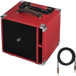 Phil Jones Bass BG-400 300-Watt 4x5" Bass Combo Amplifier (Red) W/ 20' Mogami Platinum Cable