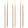 3-Pack Of ProMark Anika Nilles Lacquered Hickory Drumstick Pair, Wood Tip