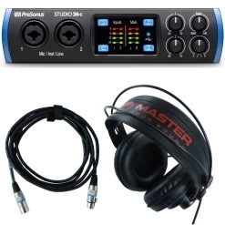 Presonus Studio 26C Interface + Studio One Artist + Mic Cable + Headphones