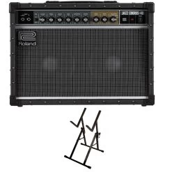 Roland JC-40 Jazz Chorus 2x10" Guitar Amplifier With Ultimate Support Amp Stand