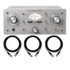 Universal Audio 710 Twin-Finity Preamplifier And DI Box With (3) 10ft Mogami XLR Cables -Musical Instrument Store bu ua 710tfd 012418