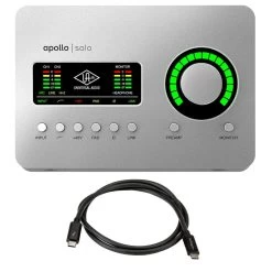Universal Audio Apollo Solo Heritage Edition USB-C Audio Interface With USB-C Cable