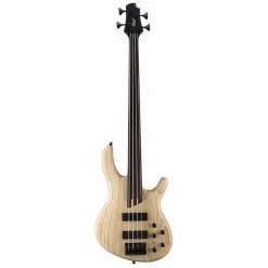 Cort B4FL OPN Open Pore Natural Artisan Fretless Bass Guitar