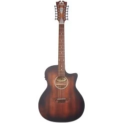 D'Angelico Premier Fulton LS 12-String Electric Acoustic Guitar, Aged Mahogany