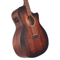 D'Angelico Premier Fulton LS 12-String Electric Acoustic Guitar, Aged Mahogany -Musical Instrument Store dan daplsg212agdcp 3