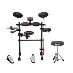 DDrum E-Flex Complete 5-Pad Electronic Drum Kit W/ Mesh Heads -Musical Instrument Store ddrum eflex 4