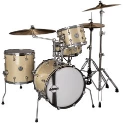 DDrum SE Flyer 4-Piece Drum Set Shell Pack W/ 14x18 Kick Drum, Vintage Sparkle