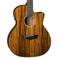 Dean AX E KOA 12 AXS Exotic Cutaway 12-String Acoustic Electric Guitar, Koa Top -Musical Instrument Store dean ax e koa12 2