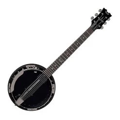 Dean BW6 Backwoods 6-String Mahogany Body Banjo, Black Chrome Pickup