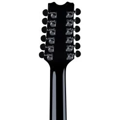 Dean EX12 CBK Exhibition 12-String Acoustic Electric Guitar, Classic Black -Musical Instrument Store dean ex12 cbk 7