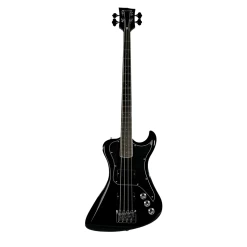 Dunable R2 DE Bass, Ebony Fretboard, Chrome Hardware, Gloss Black