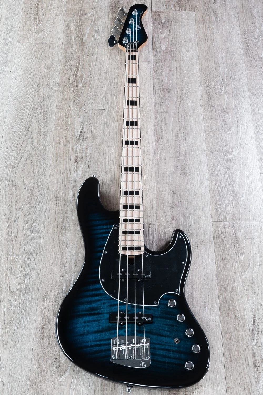 Mayones Jabba Classic 4 Bass Guitar, Blue Burst, Flame Maple, Maple Board, Aguilar 6 Mayones Jabba Classic 4 Bass Guitar, Blue Burst, Flame Maple, Maple Board, Aguilar - Image 4