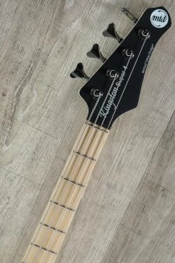 MTD Kingston Super Bass Guitar, 4-String, Maple Fingerboard, Matte Black -Musical Instrument Store dsc02706