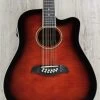 Oscar Schmidt OD312CE 12-String Dreadnought Acoustic-Electric Guitar - Black Cherry -Musical Instrument Store dsc02994