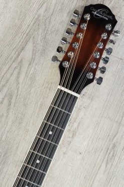 Oscar Schmidt OD312CE 12-String Dreadnought Acoustic-Electric Guitar - Black Cherry -Musical Instrument Store dsc02996