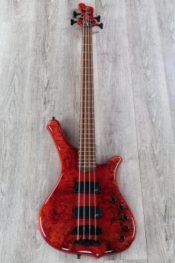 Mayones Comodous Classic 4 Bass, Liquid Red, Eye Poplar Top, Pau Ferro Fretboard, Aguilar Electronics, Polyfoam Case -Musical Instrument Store dsc04613