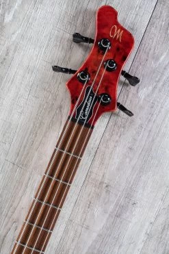 Mayones Comodous Classic 4 Bass, Liquid Red, Eye Poplar Top, Pau Ferro Fretboard, Aguilar Electronics, Polyfoam Case -Musical Instrument Store dsc04619