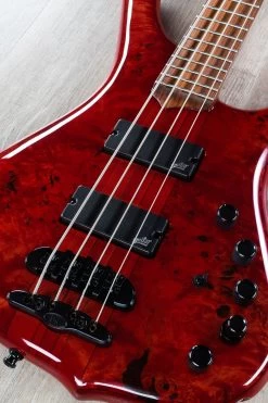 Mayones Comodous Classic 4 Bass, Liquid Red, Eye Poplar Top, Pau Ferro Fretboard, Aguilar Electronics, Polyfoam Case -Musical Instrument Store dsc04621