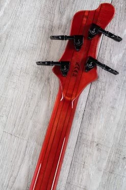 Mayones Comodous Classic 4 Bass, Liquid Red, Eye Poplar Top, Pau Ferro Fretboard, Aguilar Electronics, Polyfoam Case -Musical Instrument Store dsc04628