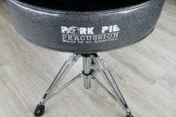 Pork Pie Percussion Big Boy Drum Throne, Charcoal/ Black Crush