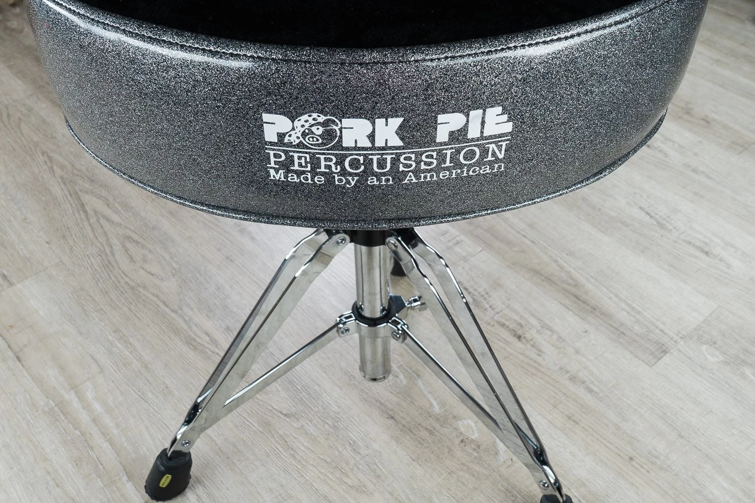Pork Pie Percussion Big Boy Drum Throne, Charcoal/ Black Crush 3 Pork Pie Percussion Big Boy Drum Throne, Charcoal/ Black Crush