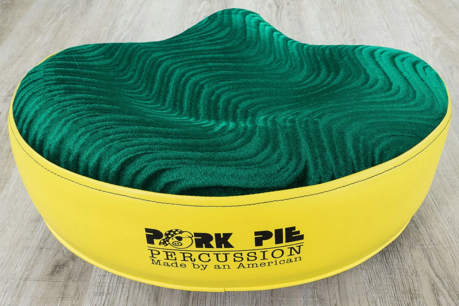 Pork Pie Percussion Big Boy Drum Throne, Yellow/ Green Swirl 6 Pork Pie Percussion Big Boy Drum Throne, Yellow/ Green Swirl - Image 4