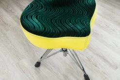 Pork Pie Percussion Big Boy Drum Throne, Yellow/ Green Swirl
