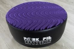 Pork Pie Percussion Round Drum Throne, Black/ Purple Swirl -Musical Instrument Store dsc04706