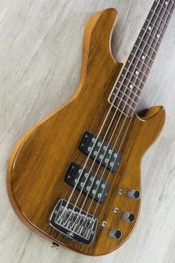 G&L USA L-2500 5 String Bass, Exotic Ovangkol Top And Mahogany Body, Rosewood Fretboard -Musical Instrument Store dsc05201