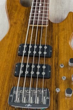G&L USA L-2500 5 String Bass, Exotic Ovangkol Top And Mahogany Body, Rosewood Fretboard -Musical Instrument Store dsc05202