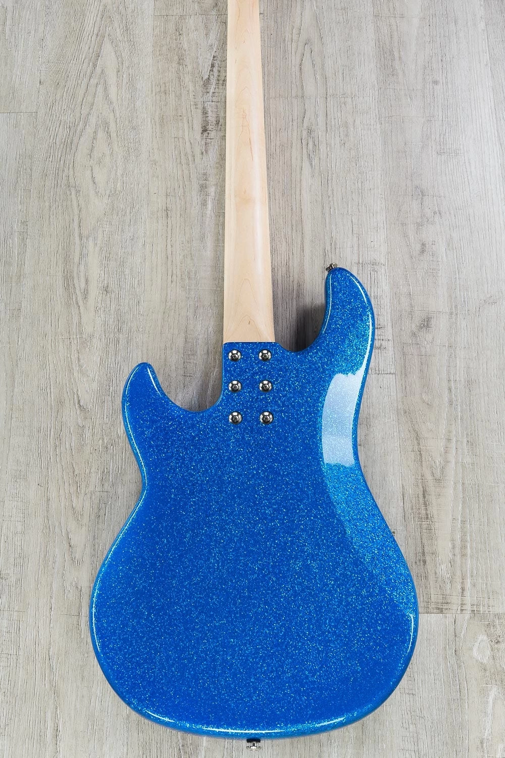 G&L USA LB-100 Red White And Blue Bass, Blue Flake Body With Red Flake Headstock, Maple Fretboard 8 G&L USA LB-100 Red White And Blue Bass, Blue Flake Body With Red Flake Headstock, Maple Fretboard - Image 6