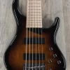 MTD Kingston Z Bass Guitar, 6-String, Maple Fingerboard, Tobacco Sunburst