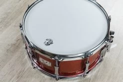 Pork Pie Percussion Little Squealer Snare Drum, High Gloss Firethorn Red - 6.5 X 14"