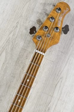 Ernie Ball Music Man 30th Anniversary StingRay 5 H, Trans Buttercream, Roasted Flame Maple Neck And Fretboard - C02637 16 Ernie Ball Music Man 30th Anniversary StingRay 5 H, Trans Buttercream, Roasted Flame Maple Neck And Fretboard - C02637 -Musical Instrument Store dsc07413