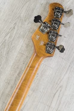 Ernie Ball Music Man 30th Anniversary StingRay 5 H, Trans Buttercream, Roasted Flame Maple Neck And Fretboard - C02637 17 Ernie Ball Music Man 30th Anniversary StingRay 5 H, Trans Buttercream, Roasted Flame Maple Neck And Fretboard - C02637 -Musical Instrument Store dsc07414