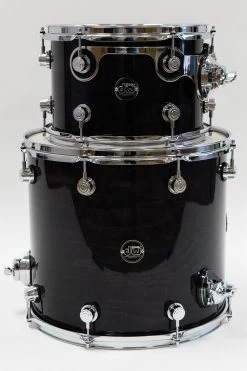 DW Performance Series 5-Piece Drum Set Kit, 18x24'' Kick, Hand-Sprayed Ebony Stain -Musical Instrument Store dsc07442