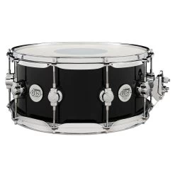 DW Design Series Maple Snare Drum, 6.5-inch X 14-inch, Piano Black Gloss Lacquer