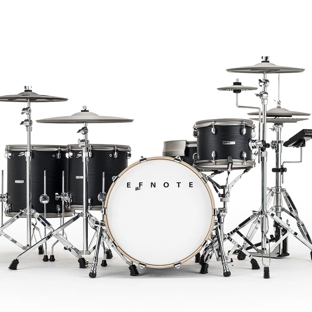 EFNOTE 7X Full-Sized 5-Piece Electric Acoustic Drum Kit W/ 5 Cymbal Pads 4 EFNOTE 7X Full-Sized 5-Piece Electric Acoustic Drum Kit W/ 5 Cymbal Pads - Image 2
