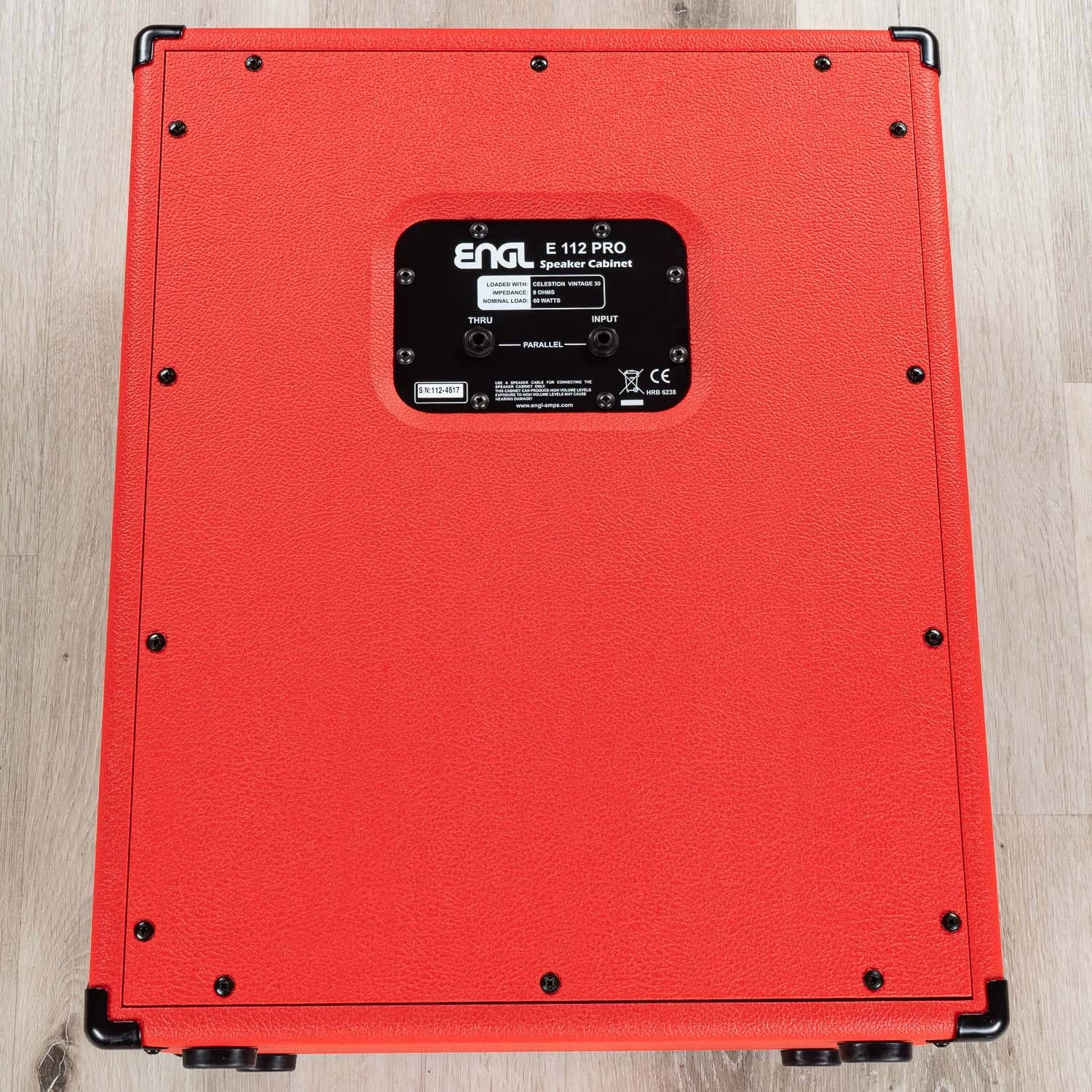 ENGL E112VSB 1x12 60-Watts Guitar Amp Speaker Cabinet, Special Edition Red 6 ENGL E112VSB 1x12 60-Watts Guitar Amp Speaker Cabinet, Special Edition Red - Image 4