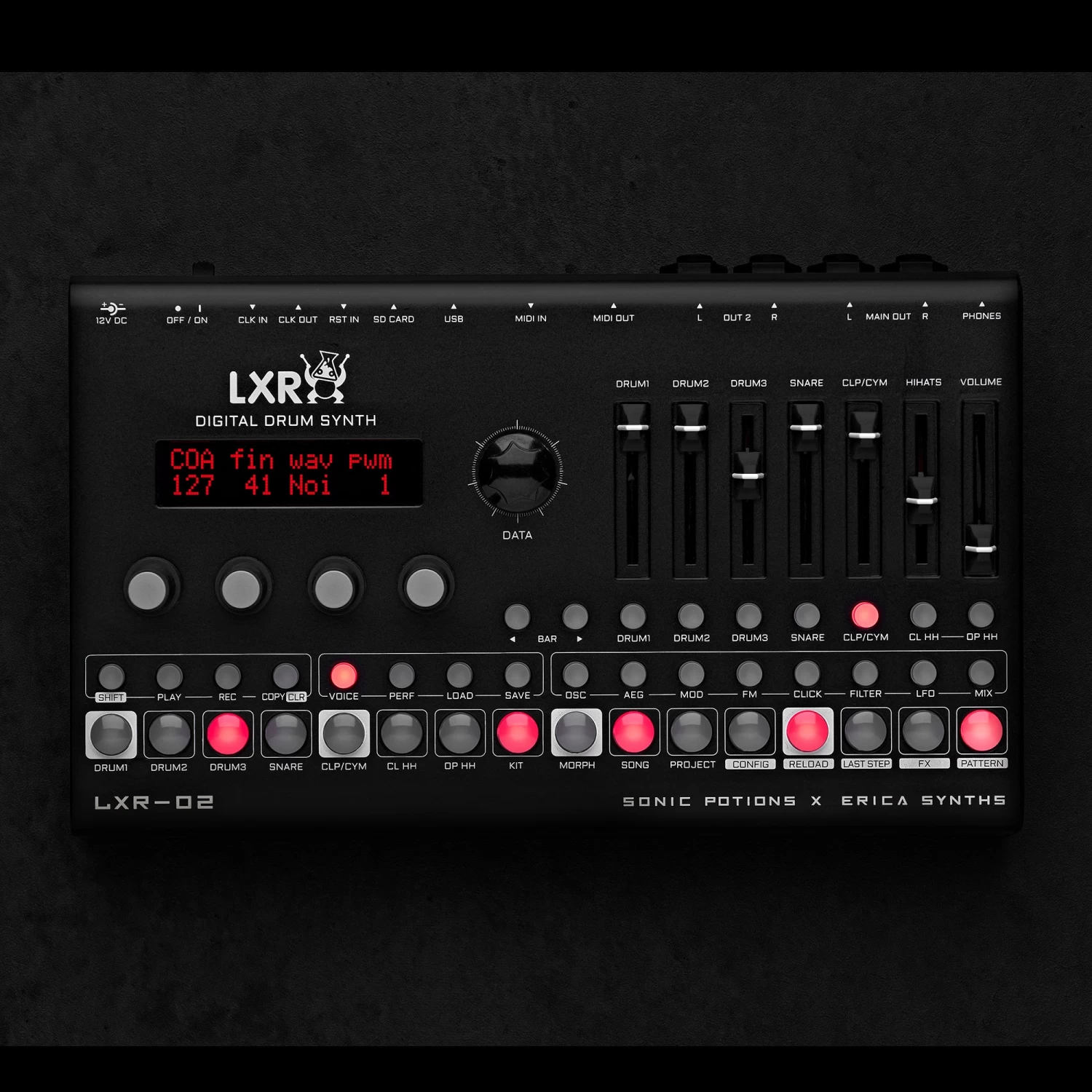 Erica Synths LXR-02 Desktop Digital Drum Synthesizer Drum Machine 3 Erica Synths LXR-02 Desktop Digital Drum Synthesizer Drum Machine