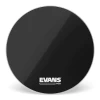 Evans MX1 Black Marching Bass Drum Head, 22" Inch -Musical Instrument Store evans bd22mx1b 1