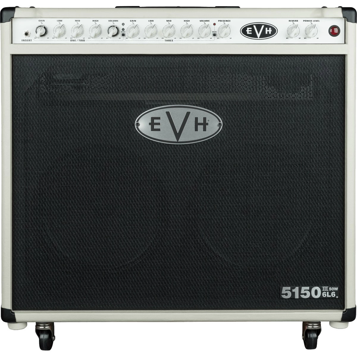 EVH 5150III 50W 6L6 2x12 Guitar Amp Combo, Ivory W/ Celestion EVH G12H Speakers 3 EVH 5150III 50W 6L6 2x12 Guitar Amp Combo, Ivory W/ Celestion EVH G12H Speakers